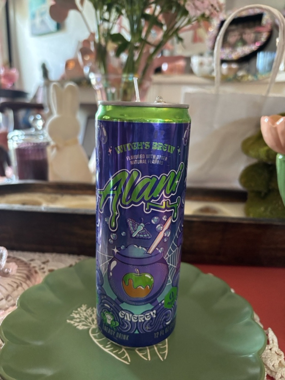 Witch's Brew Energy Drink Candle - Purple & Green